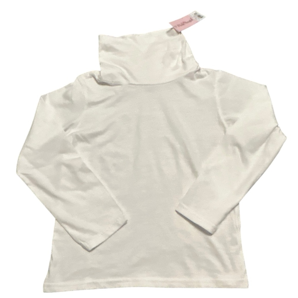 Pink Angel White Long‎ Sleeve Turtleneck Tee